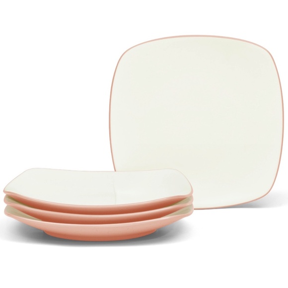 Noritake Other - Noritake Colorwave Square Dinner Plates – Pink – Modern Matte Finish NWT
